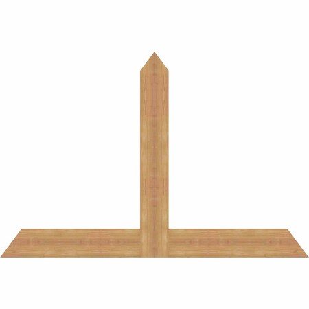 Ekena Millwork Portland Timber Gable Bracket, Western Red Cedar, 60"W x 40"H x 1 1/2"D x 5 1/2"F, 16/12 Pitch GBW060X40X0206POR00SWR